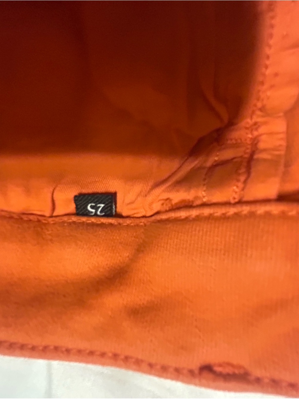 7 For All Mankind Orange Denim Jeans - Picture 9 of 11
